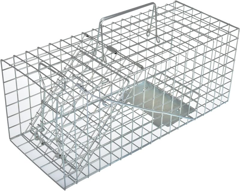 Anyhall Squirrel Trap Heavy Duty Humane Live Animal Cage Trap (No Assembly Required) - 17" x 7" x 7" - Image 1